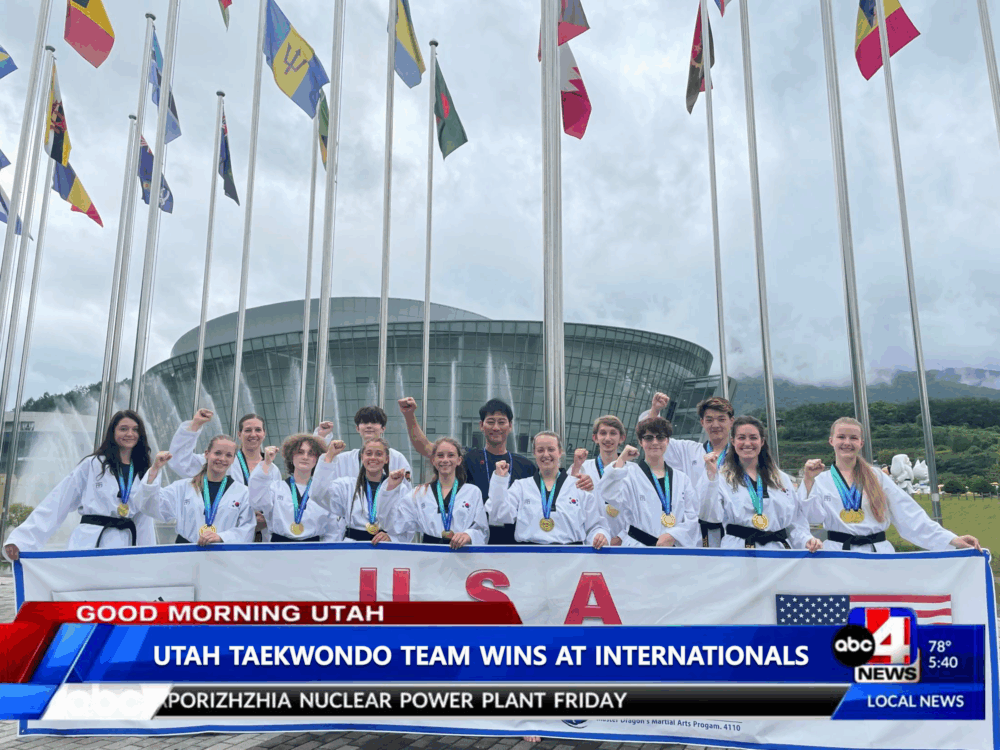 K-Taekwondo students.